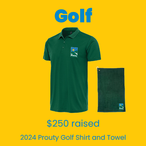 Prouty Golf Shirt and Towel
