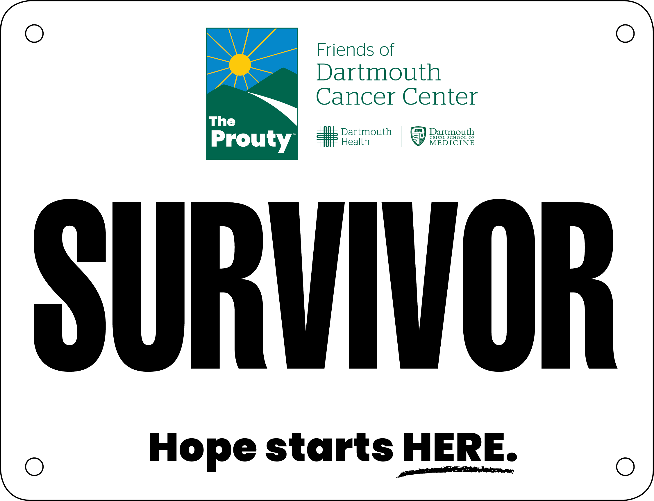 Prouty Survivor Bib