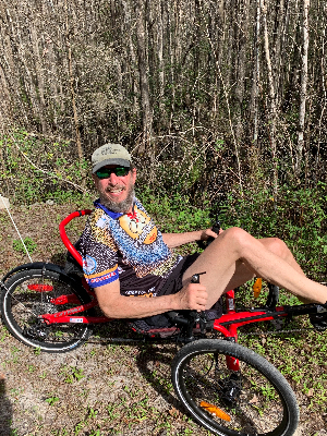 I'll be riding in sunny, hot Florida.