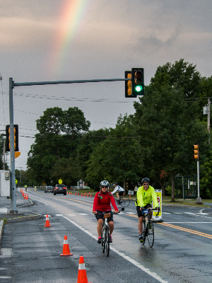 One Prouty finish with a rainbow