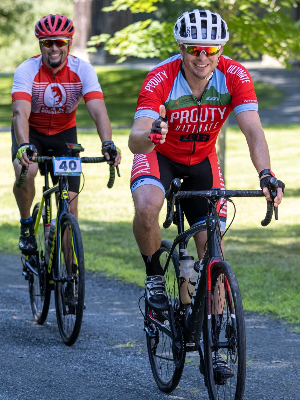 Riding hard in The Prouty!