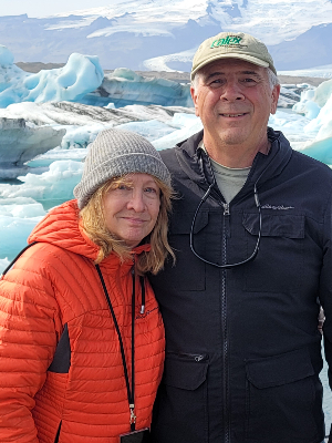 Ron and Bette Guerin - Jokulsarlon Glacial Lagoon, Iceland, 2023
