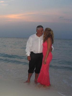 Debbie and her husband, John renewing their wedding vows.(2007)