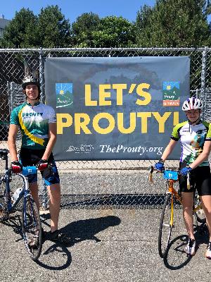 Kids at the start of our modified Prouty 2021