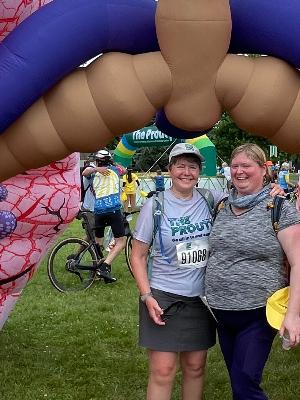 Carole and Jennie in the lungs Prouty 2024