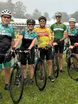 Start of 2024 Prouty with Mary and some of our friends. Great Fun!