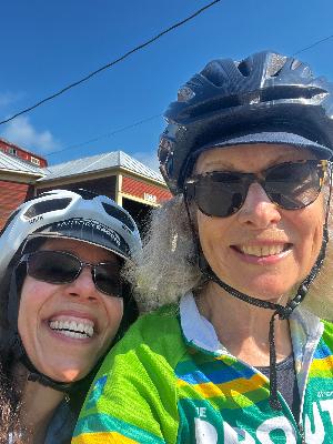A selfie at one of the wonderful stops along the route.