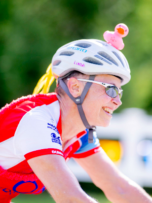 Riding with the Pink Ducky!