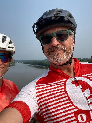 Last year on the Erie Canal path.