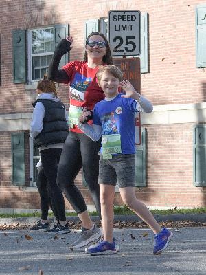 Cal and I will be walk/trotting the 5k again this year!