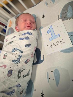 Our son, Danny, was transfered to the Intensive Care Nursery (ICN) at 3 days old due to respiratory concerns. Thanks to the medical team at CHaD, we were able to take Danny home safely at 1 week old.