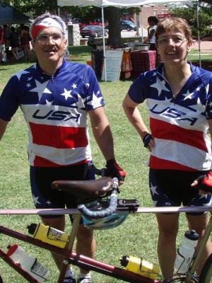 Steve & Jeanne with the Keith Lippy tandem